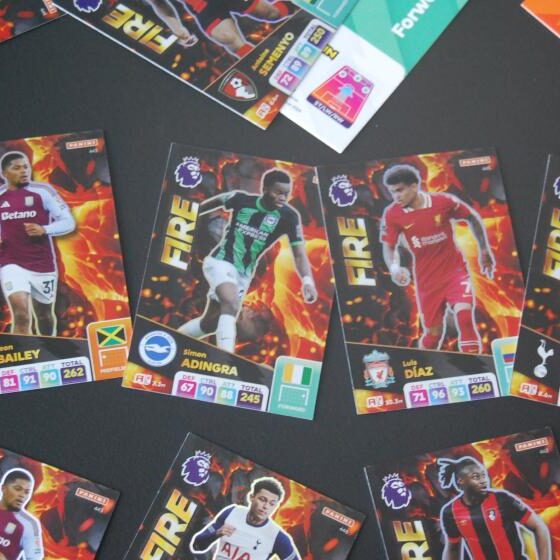 Panini Premier League Adrenalyn XL 2025 FIRE